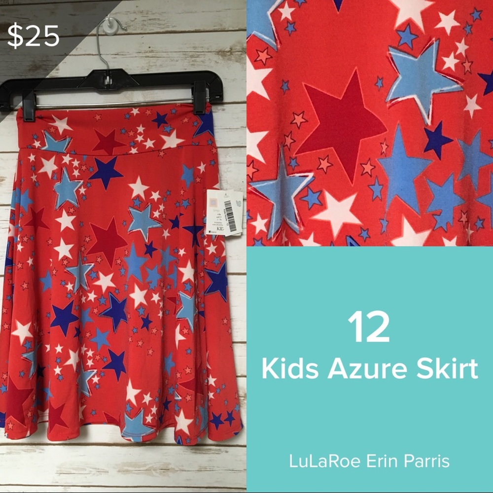 Size 12 Kids Azure skirt